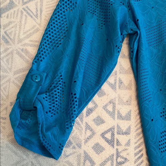 Clara Sun Woo Turquoise Top - Picture 5 of 7